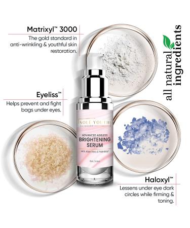 Sole Youth Total Ageless Eye Cream Serum - Anti-Aging Skincare for Dark Circles, Puffiness, Wrinkles & Fine Lines - All Skin Types - Buy Online on GoSupps.com