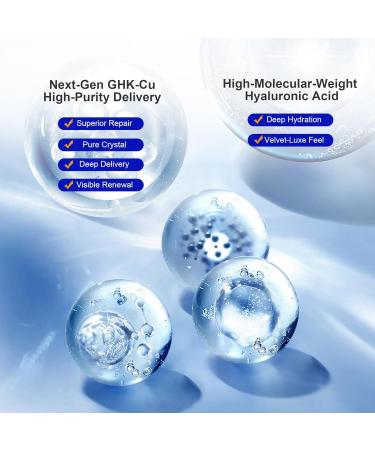 INNOCOSVATE GHK-Cu Peptide Serum for Face with Copper Peptides & Hyaluronic Acid - Anti-Aging & Intense Hydration Formula, Repairs & Plumps Skin (1 oz) - Buy Online on GoSupps.com