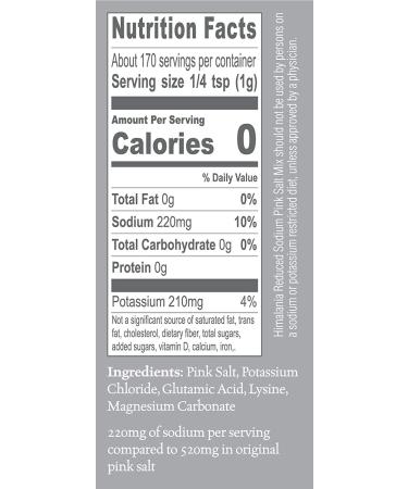 NATIERRA Reduced Sodium Himalayan Pink Salt Shaker - 6 oz | Fine Salt Mix - Buy Online on GoSupps.com