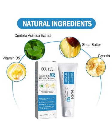 B5 Soothing Repairing Cream - Strengthen Skin Barrier Repair Acne-Prone Skin Improve Roughness | 40ml - International Shipping Available - Buy Online on GoSupps.com