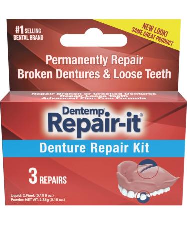 D.O.C. Repair-It Denture Repair Kit - 3 Pack | Advanced Formula - Buy Online on GoSupps.com