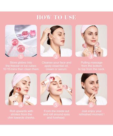 Ice Globes for Facial Massage and Cooling - Face Tools for Skin Tightening, Anti Aging, and Puffy Eyes - Buy Online on GoSupps.com