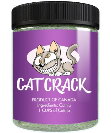 Cat Crack Catnip, Premium Blend Safe for Cats, Infused with Maximum Potency Your Kitty is Sure to Go Crazy for 1 Cup