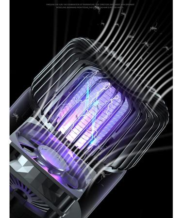 USB SafetyElectric Mosquito Zappers Ultraviolet Mosquito Killer Electric Shock Type Two-in-one Household LED lamp USB Charging (Color : Black) - Buy Online on GoSupps.com