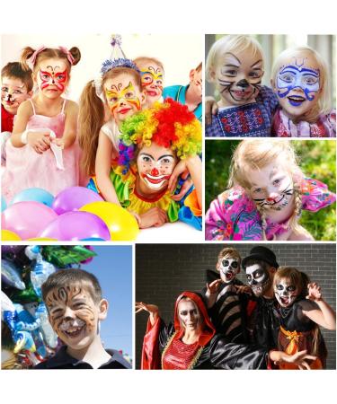 URAQT 36 Colors Face Paint Crayons for Kids with Painting Templates - Non-Toxic Body Paint for Easter/Halloween/Christmas/Cosplay - Buy Online on GoSupps.com