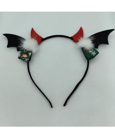 amangul Antlers Headband Hair Hoop Devil Wing Headband Christmas Deer Horn Headband Christmas Hair Hoop Headband n Antlers(Green) - Buy Online on GoSupps.com