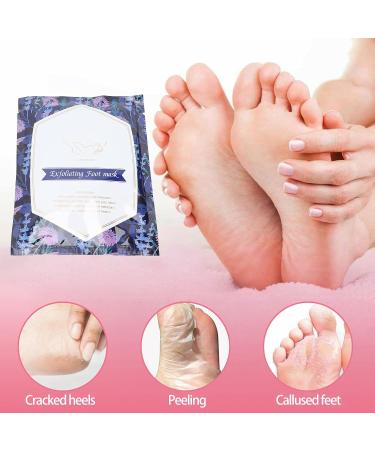 Pack Foot Peeling Mask | Lavender Exfoliating Foot Scrub for Soft Smooth Skin | Dead Skin Remover for Men & Women - Buy Online on GoSupps.com