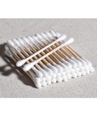 130 Counts Organic Cotton Swabs - Cruelty Free Double Tipped Buds for Eco-Friendly Cleaning & Beauty - Buy Online on GoSupps.com