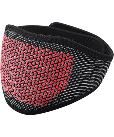 Moxeupon Heated Neck Support - Adjustable Thermal Neck Bandage | Magnetic Fiber & Growth Extract | Home Heating Pillows for Men & Women (Black-Red Dot) - Buy Online on GoSupps.com