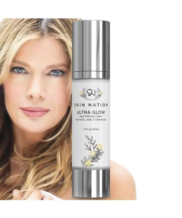 Ultra Retinol Cream for Face with Potent Plant-Based Retinal Organic Aloe & Vit B5 Age Defying Skin Firming & Tightening Lotion Boosts Collagen & Fights Wrinkles As You Sleep Face Serum for Women