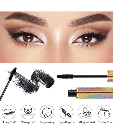 2 Pack Waterproof 4D Silk Fiber Mascara - Volume & Length, No Clump, All Day Wear - Buy Online on GoSupps.com