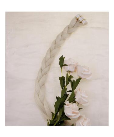 LAAVOO Light Blond Real Hair Tape Extensions - 50cm Skin Weft Virgin Tapes | 5 Pieces 12.5g #1000 - Premium Quality Hair Extensions - Buy Online on GoSupps.com