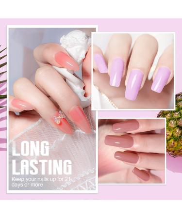 Shop Mopray Poly Nail Gel Set - 6 Color Acrylic Gel for Beginners & Professionals | Nude Gold & Transparent Starter Kit with Manicure Tools - Buy Online on GoSupps.com