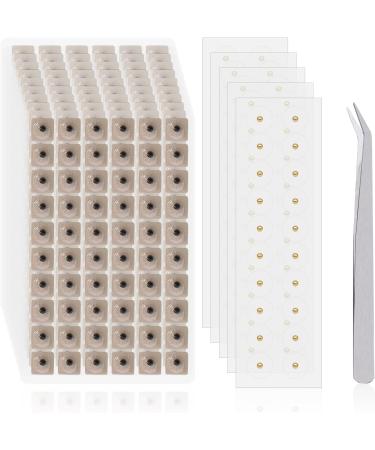 100 Transparent Ear Acupuncture Point Plaster - 600 Ear Beans & Tweezers | Ear Seed Acupuncture for Ear Point Massage - Boost Wellness & Relief - Buy Online on GoSupps.com