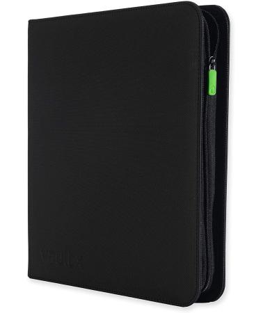 Vault X Premium Exo-Tec Zip Binder - 12 Pocket Trading Card Album - Black - Buy Online on GoSupps.com