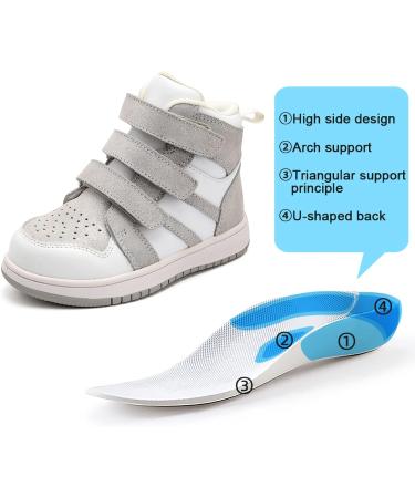 Kids Orthopedic Arch Support Boots | Anti-Slip Soles | Grey | Size 6.5 Toddler - Buy Online on GoSupps.com