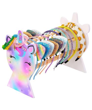 Basumee Unicorn Headband Holder Organizer - Girls Hair Hoop Display Stand for Fantasy Room Decor - Buy Online on GoSupps.com
