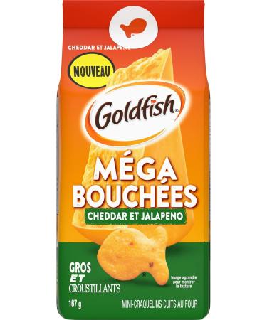 Pepperidge Farm Goldfish Mega Bites Cheddar Jalapeno 167g (Pack of 12) - Buy Online on GoSupps.com
