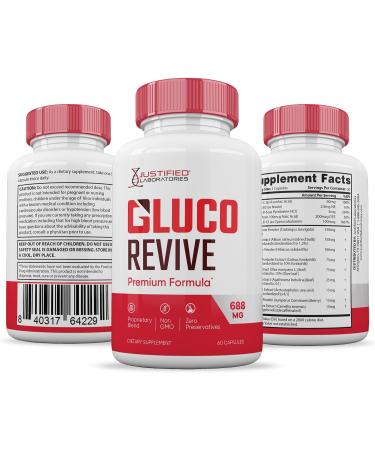 (2 Pack) Gluco Revive Pills 688MG Glyco Support Premium Formula Gluorevive Glycogen Support Formulated Hawthorne Hibiscus Garlic Juniper Powder Olive Forskolin Green Tea Extract 120 Capsules 60 Count (Pack of 2) - Buy Online on GoSupps.com