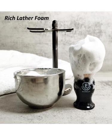 ECHOLLY Large Shaving Soap Bowl - Durable Metal Shave Mug for Cream & Soap - Double Layer Smooth Shave Unbreakable Mug with Heat Insulation - Buy Online on GoSupps.com