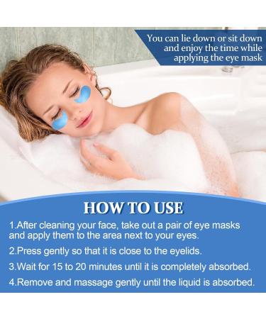 60 Pcs Hyaluronic Acid Eye Pads - Hydrogel Masks for Dark Circles Wrinkles & Puffiness - Moisturizing Eye Treatment - Buy Online on GoSupps.com