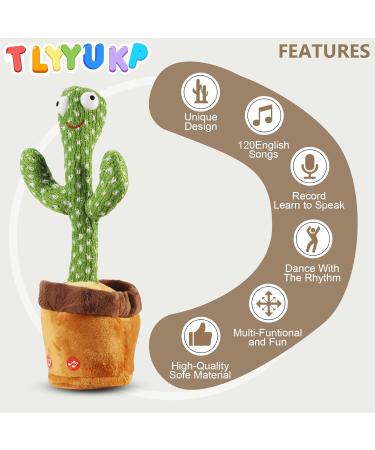 Dancing Cactus Toy for Kids | Interactive Talking Plush Cactus | Repeat & Glow | Sing & Dance | Ages 1-8 - Buy Online on GoSupps.com