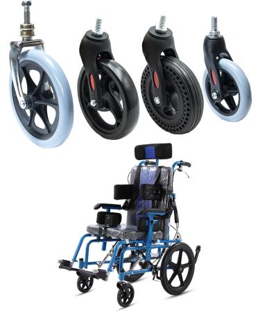 Wheelchair Wheel Replacement Parts Wheelchair Wheel with Fork Wheelchair Front Wheel 5/6/8 Multi-color - Buy Online on GoSupps.com