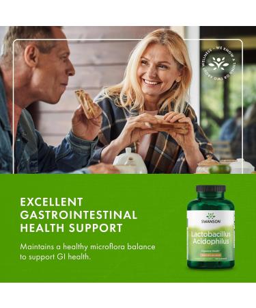 Swanson Lactobacillus Acidophilus - Probiotic Supplement Supporting Digestive Health with 1 Billion CFU Per Capsule - Promotes Bowel and GI Tract Health - (250 Capsules) 4 Pack - Buy Online on GoSupps.com