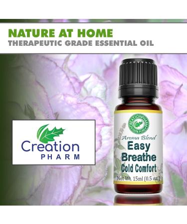 Easy Breathe Essential Oil Blend | Peppermint Eucalyptus & More | Aromatherapy by Creation Pharm - International Shipping Available - Buy Online on GoSupps.com