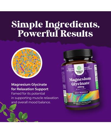 Bundle of High Strength Hawthorn Berry Capsules with Leaf & Flower Extract 4:1 for Healthy Heart & Digestion and Pure Magnesium Glycinate 400mg Per Serving - Vegan High Absorption Chelated Magnesium - Buy Online on GoSupps.com
