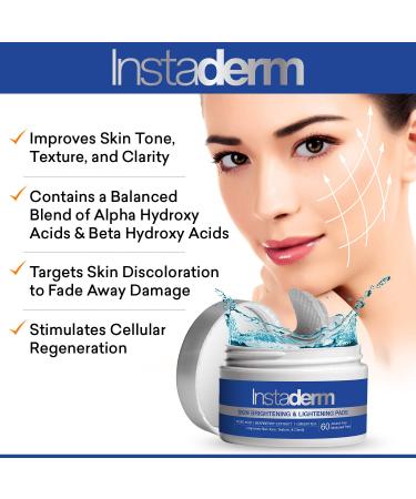 Brightening Exfoliating Peel Pads | Fade Dark Spots, Sunspots, Age Spots, Acne Scars & Freckles | Lightening Resurfacing Pads for Face & Body - Buy Online on GoSupps.com