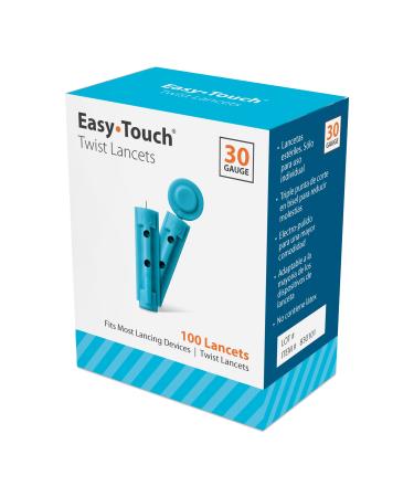 EasyTouch Twist Lancets - 30 G, (100 per Box)