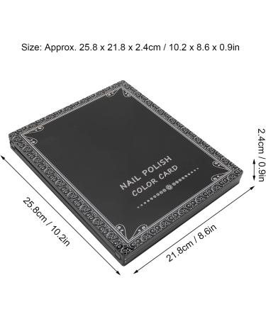Nail Color Card Book Lightweight Portable 84 Colors Nail Art Display Book for Nail Art Works Display for Professional Nail Salon for Nail Salon Supplies - Buy Online on GoSupps.com