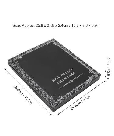 84-Color Nail Tip Display Book | Portable Nail Color Card for Nail Art Studios | Perfect Nail Supply Material - Buy Online on GoSupps.com