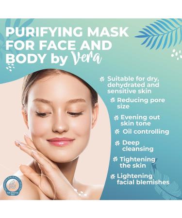 Vera Pink Healing Earth Mask with Aloe Vera & Hemp Seeds - Anti-Pimple Clay Mask for Healthy Skin | 100ml - Buy Online on GoSupps.com