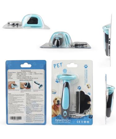 Maikehigh Pet Deshedding Grooming Tool | Fur Shedding Rake for Dogs & Cats | Blue - Buy Online on GoSupps.com