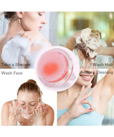 Aonee 2 Pack Exfoliating Brush Body Scrubber for Silky Smooth Skin - Razor Bump and Ingrown Hair Treatment - Shower Massage Brush for Men and Women - Blue Orange - Buy Online on GoSupps.com