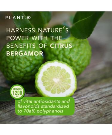 Citrus Bergamot Supplement 1200mg - Heart Health Immunity & Antioxidant - 70% Polyphenols - 60 Veggie Capsules | International Shipping Available - Buy Online on GoSupps.com