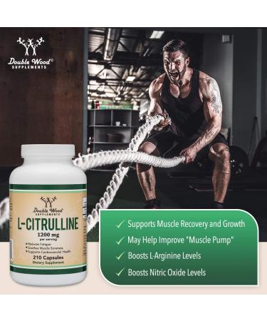 L Citrulline Capsules 1200mg 210 Count - Muscle Recovery & Pump Supplement - Buy Online on GoSupps.com