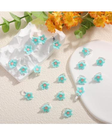 Ouligay Mini Flower Hair Clips - 20 Pack Blue Small Hair Accessories for Women & Brides - Ideal for Weddings - Buy Online on GoSupps.com