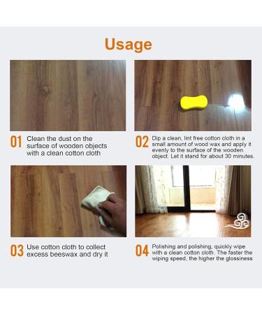 Beeswax Polish for Wood Small Wood Wax Finish | Natural Beeswax Furniture Polish Wood Seasoning Beewax for Wood Polish & Conditioner Multipurpose Waterproof - Buy Online on GoSupps.com