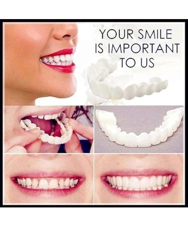 CHNLML Snap On Smile Teeth Veneers - Perfect Whitening & Comfortable Fit (2 Pcs) - Buy Online on GoSupps.com