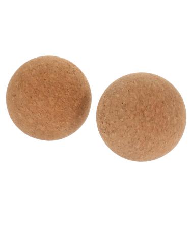 Garvalon 2 Cork Yoga Ball Neck Massage device Fitness Massageball Yoga Massageball Yoga Roller Cork ball Cork Beave Ball Body massage ball Massage ball for Feet Ball for massaging