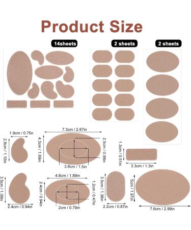 Buy 18 Sheets Moleskin Adhesive Pads - Multi-Shaped Oblate & Oval Anti-Wear Tape for Feet & Heels - International Shipping Available - Buy Online on GoSupps.com