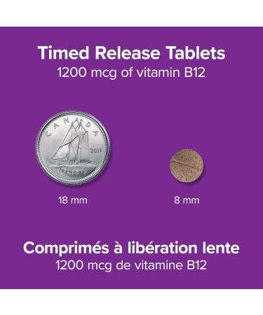 Webber Naturals Vitamin B12 1200 mcg Timed Release 80 Tablets Supports Energy Production and Metabolism Vegan 80 count (Pack of 1) Vitamin B12 - Buy Online on GoSupps.com