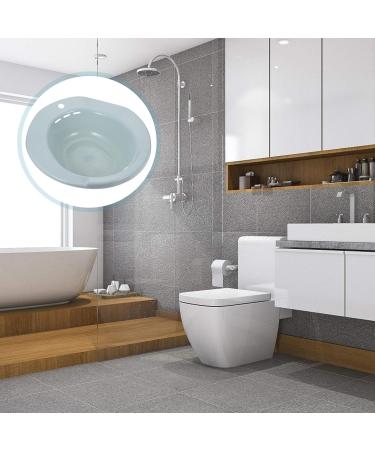 Healifty Sitz Bath Basin Bidet for Hemorrhoid Relief - Over-The-Toilet Design for Pregnant Women, Elderly, Post-Episiotomy Care - Blue - Buy Online on GoSupps.com