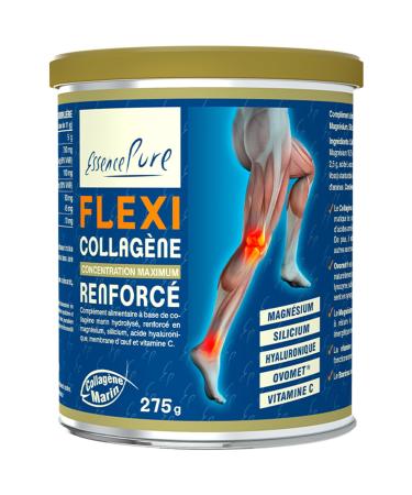 Marine Collagen Powder 275g | Peptan Collagen Peptides 5000mg Collagen Magnesium Ovomet and Organic Silicon | Flexi Joint Supplement Pure Essence | Api-Nature