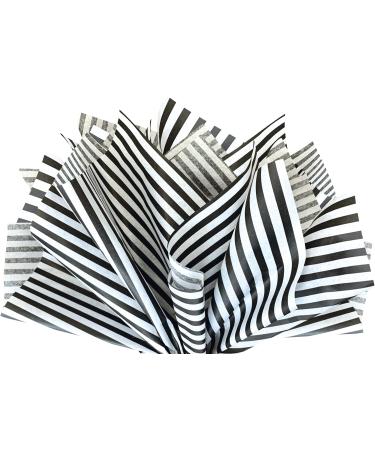 Black Pin Stripe Print Gift Wrap Tissue Paper - 15x20 Inch, 50 Sheets - Buy Online on GoSupps.com