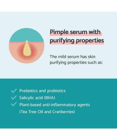 Remescar Pimple Serum 30ml - Reduce the Visibility of Beauty Pimples While Preventing New Ones - Salicylic Acid Tea Tree Oil and Cranberries - Spot Cream - Buy Online on GoSupps.com