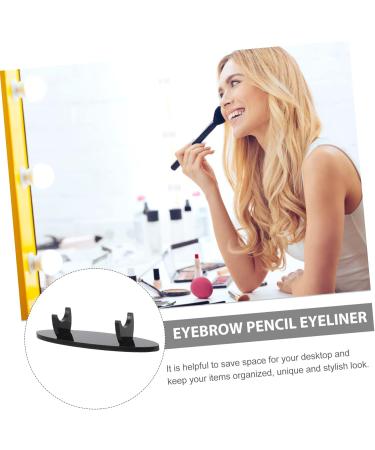 VILLCASE 3 Pcs Acrylic Pen Holder Pencil Lip Gloss Makeup Brush Rack Organizer Simple Writing Pens Holder 12.7x3cmx3pcs Blackx3pcs - Buy Online on GoSupps.com